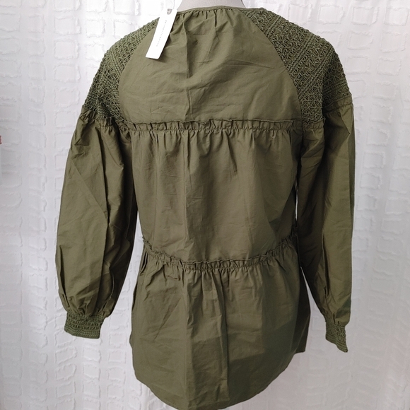 Anthropologie Boho Smocked Tunic Size XS - Picture 8 of 12